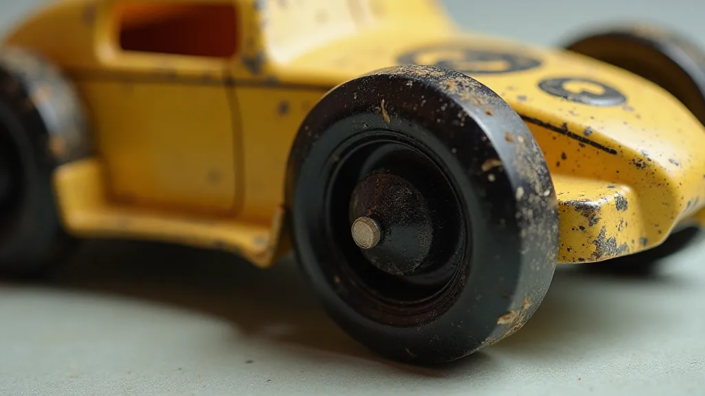 Early Matchbox car with Bakelite wheels