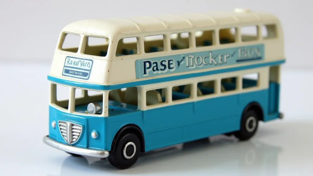 1969 Blue Matchbox Double Decker Bus