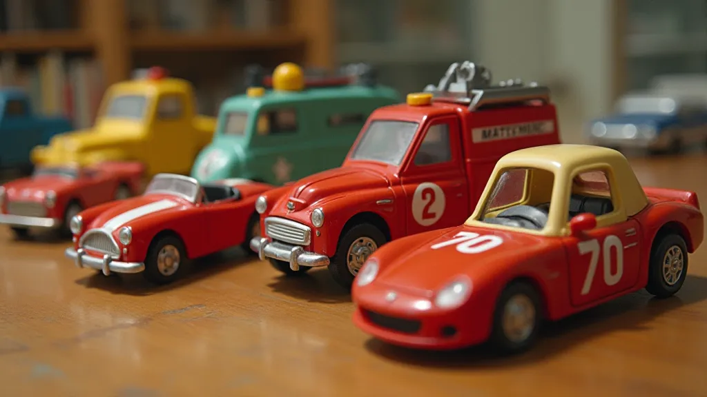 Matchbox car assortment from the 1960s