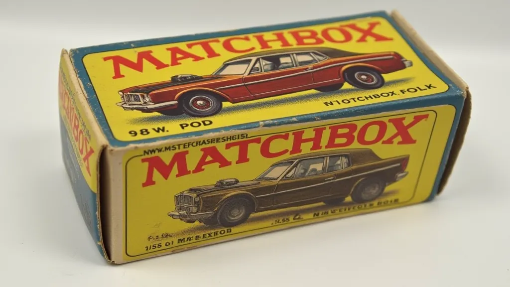 Vintage Matchbox Car Box