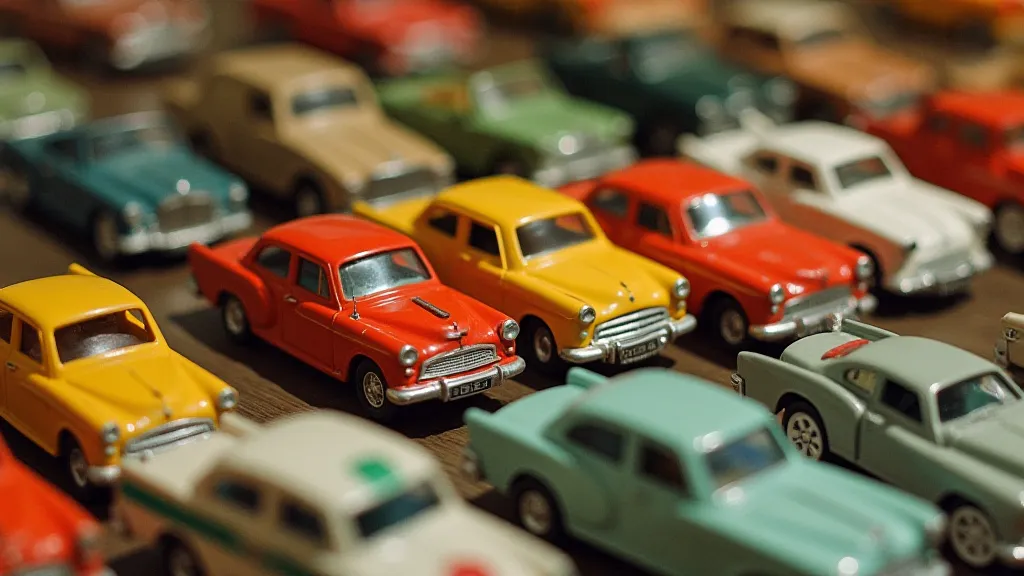Vintage Matchbox Car Display