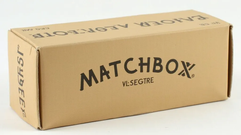 Early Matchbox car packaging