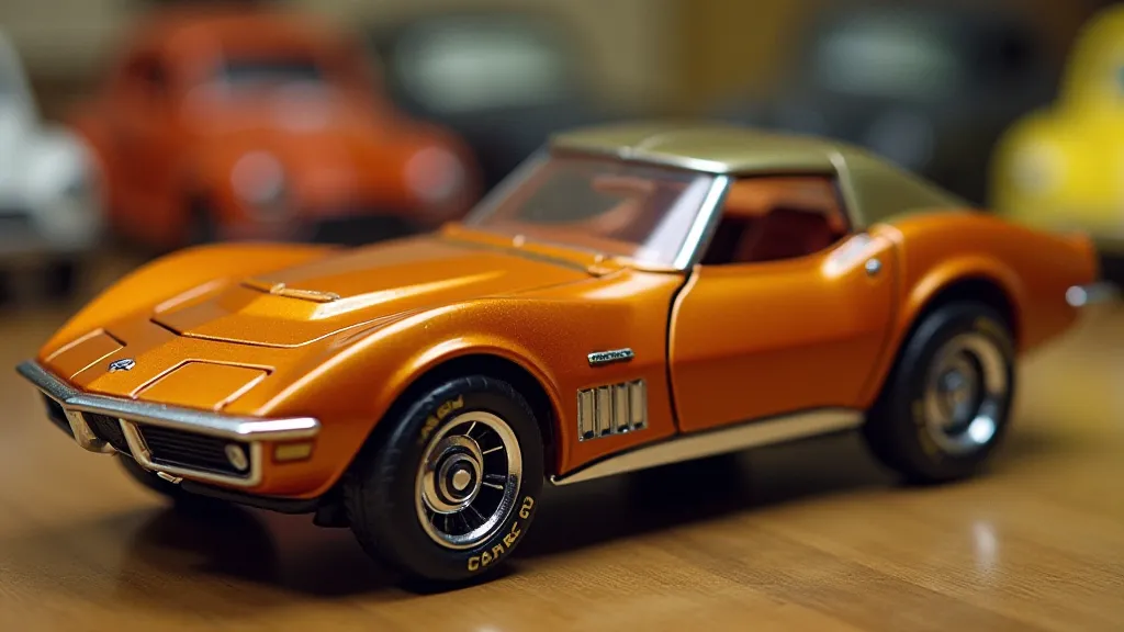 Metallic Orange 1969 Chevrolet Corvette Matchbox Car